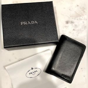 Authentic Prada Multucolor Saffiano Leather Bifold Wallet